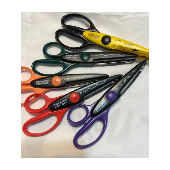 Fiskars Paper Scissors Craft Scissors Five Pair - Picture 1 of 4